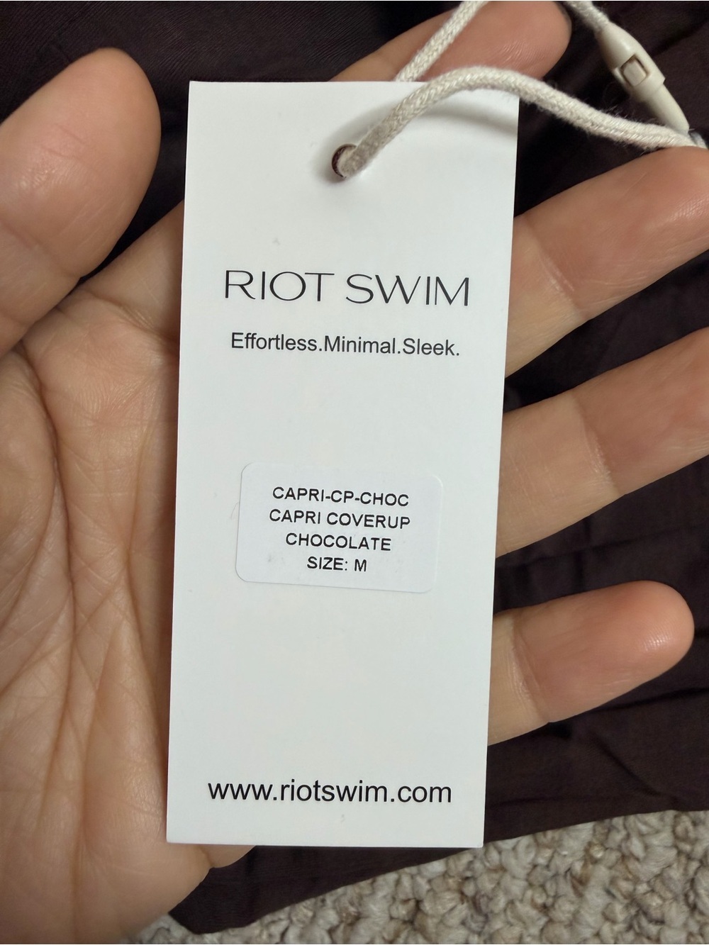 Riot Swim Chocolate capri Backless Halter Maxi Dress with Cutouts new with tag - Picture 8 of 9